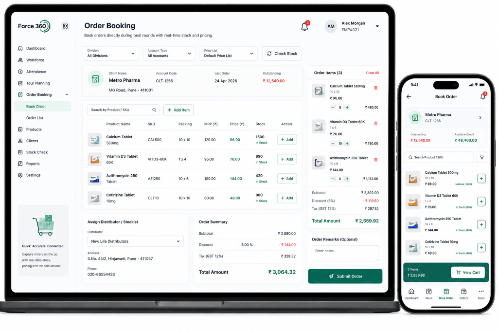 Orders Screen UI Mockup